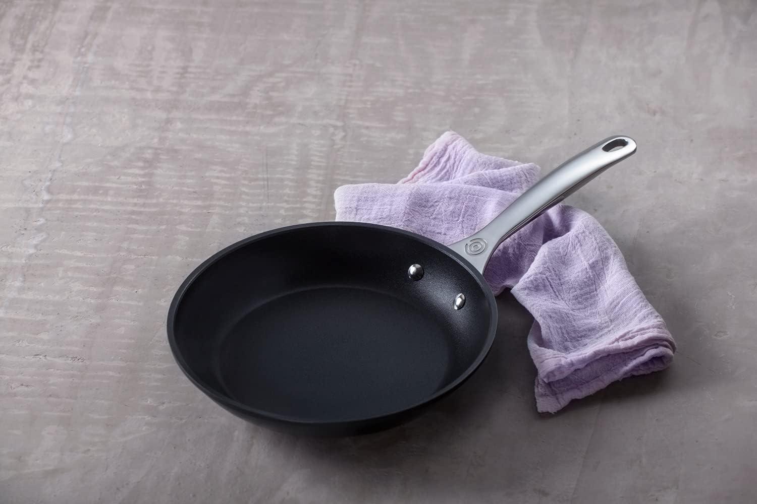 10-Inch Black Aluminum Nonstick Fry Pan