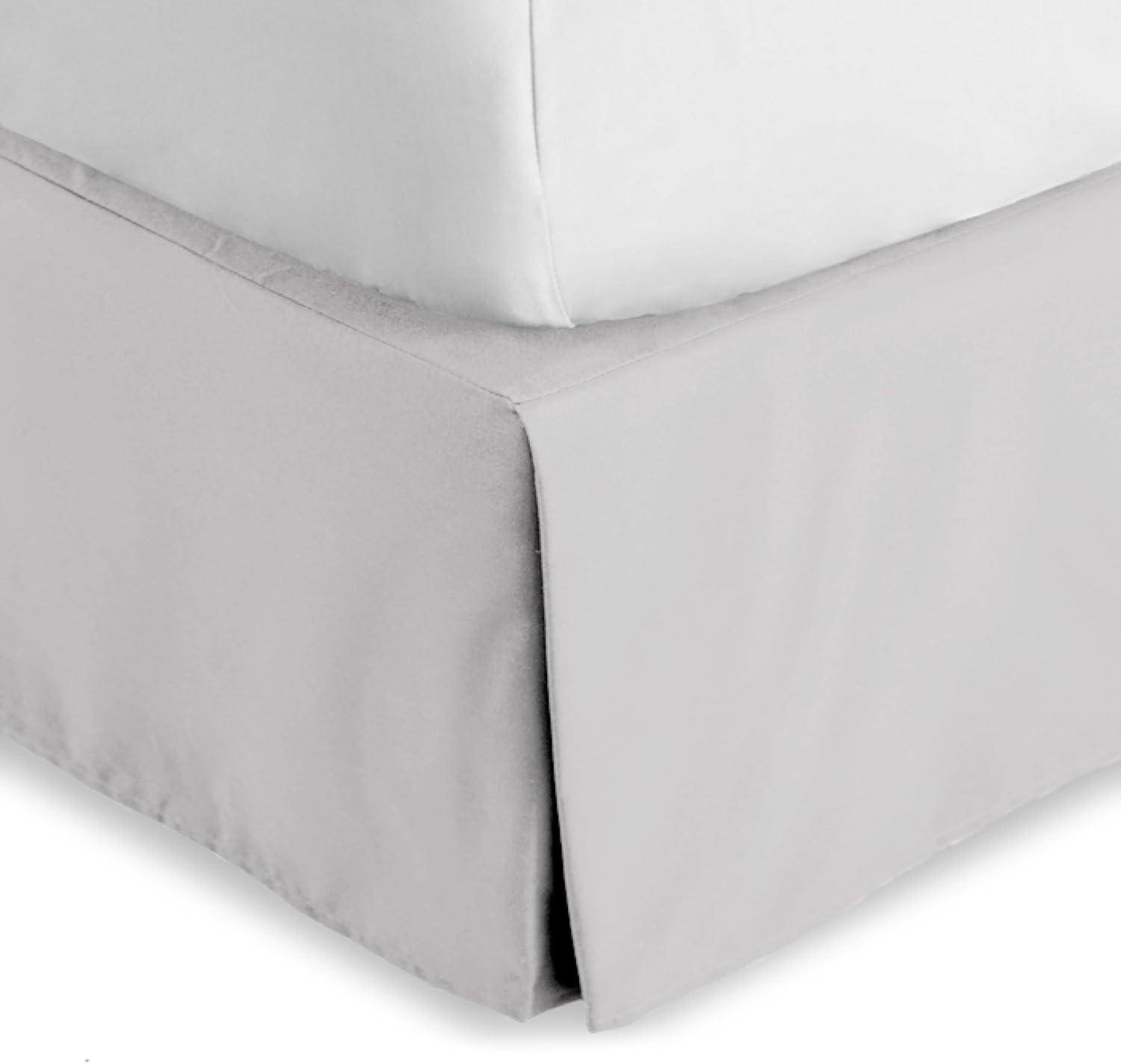 Bare Home Tailored 15" Pleated Bed Skirt
