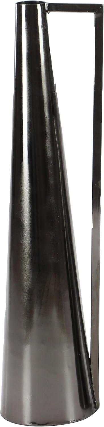 Olivia & May Set of 2 Modern Tapered Iron Pitcher Vases Gold: Luxury Glam Decor, Amphora Style, Tabletop Display