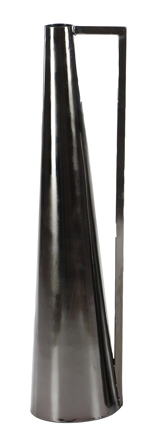 Olivia & May Set of 2 Modern Tapered Iron Pitcher Vases Gold: Luxury Glam Decor, Amphora Style, Tabletop Display