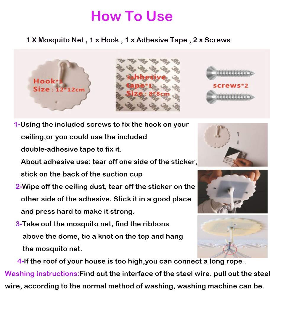 Bed Canopy with Lights for Girls,Gold Star Princess Crib Canopy Curtains,Extra Large Dome Mosquito Net Reading Nook Canopy for Kids Boys Twin Full Queen Size Bed,Fire Retardant Fabric