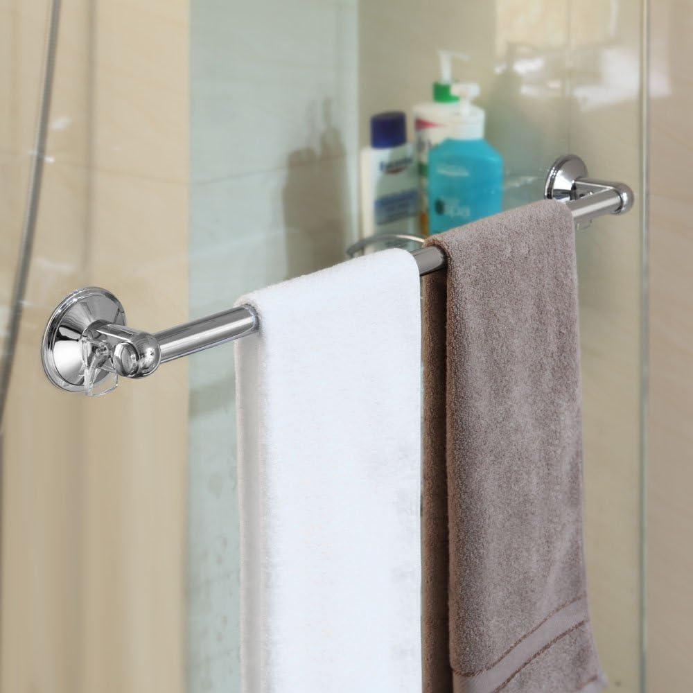 24" Chrome Stainless Steel Insta-Mount Towel Bar