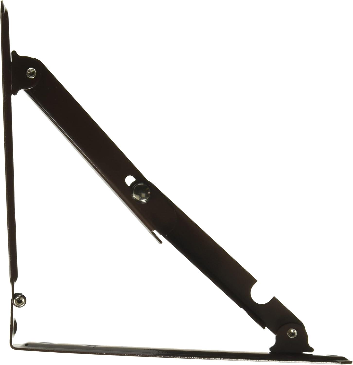 Brown Foldable Shelf Bracket with 50 lb Capacity