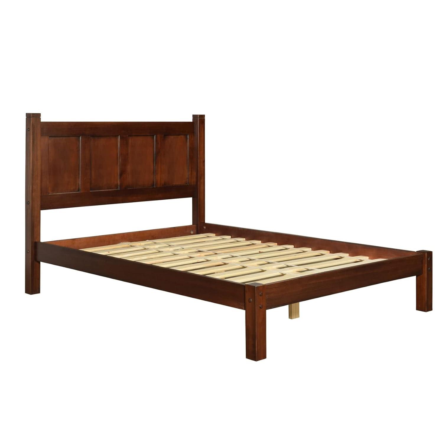 Shaker Solid Wood Panel Bed