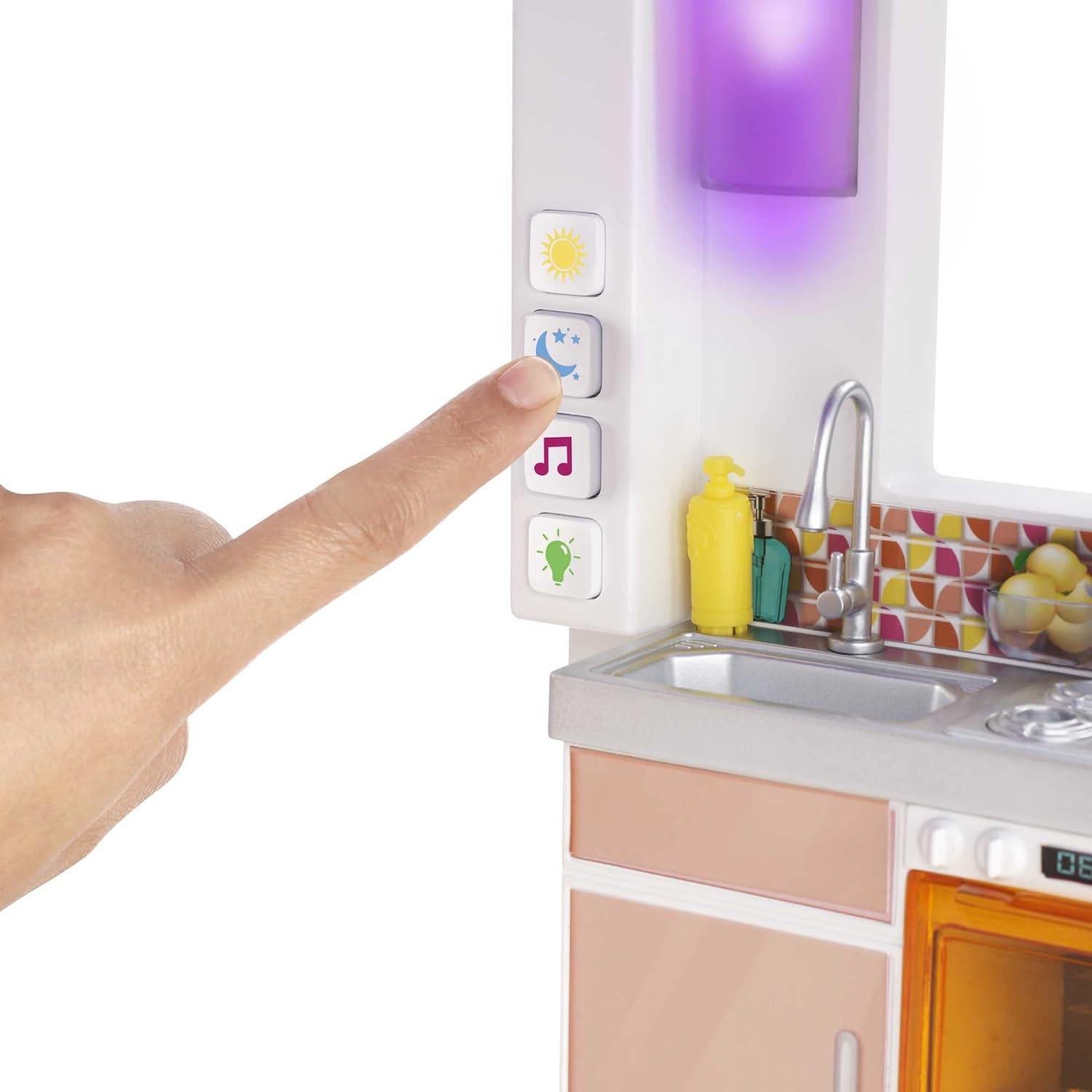 Barbie DreamHouse Playset with 10 Play Areas, 75+ Furniture & Accessories, Lights & Sounds