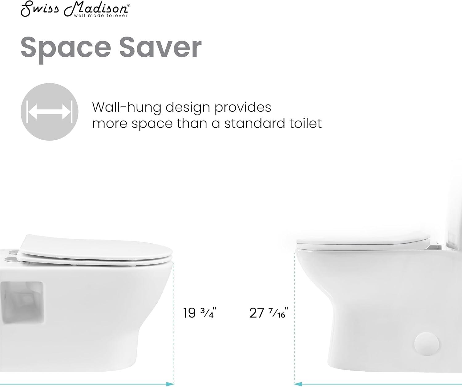 Ivy II Wall-Hung Elongated Toilet Bowl