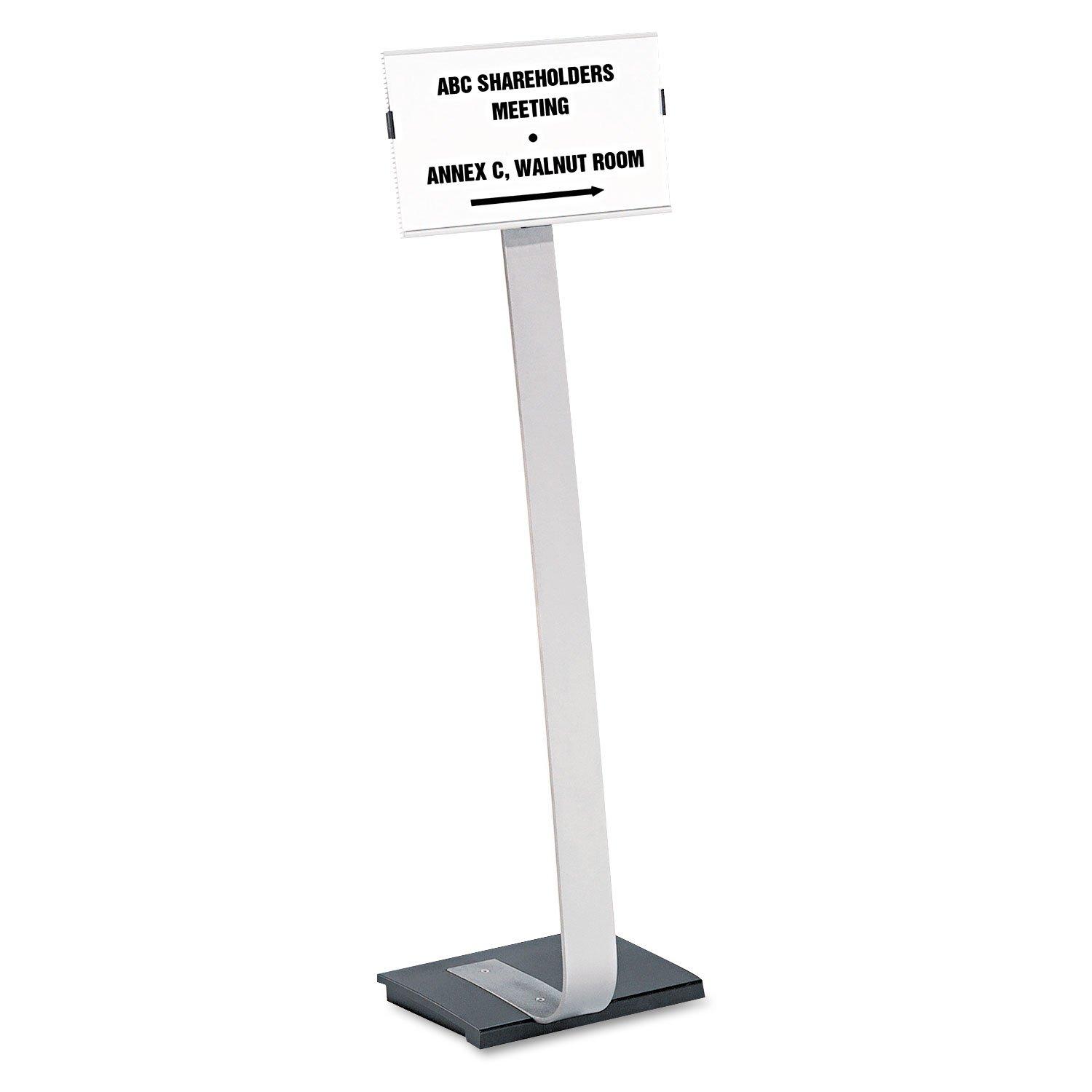 Info Sign Duo Floor Sign Stand For Letter-Size Inserts, 44-1/2" High
