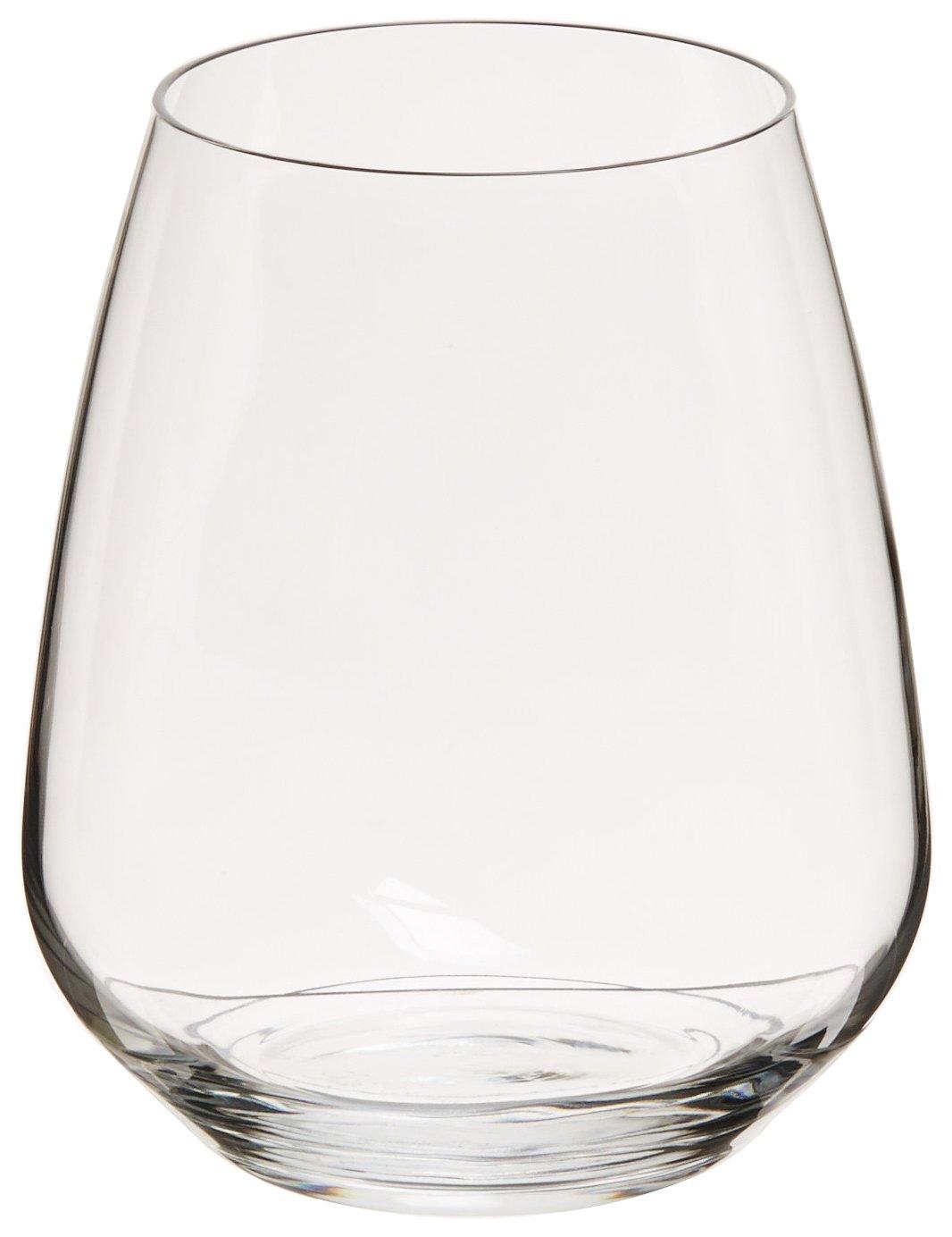 Luigi Bormioli Crescendo 23 Ounce Stemless Drinking Glasses, 4-Piece, 23 oz.