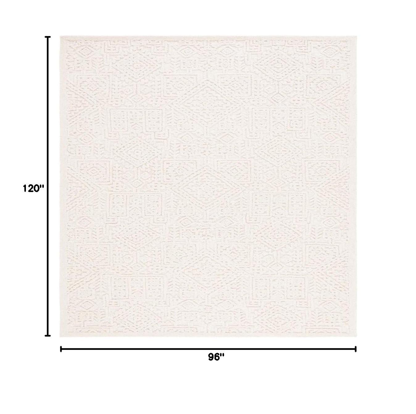 Textural TXT107 Hand Tufted Indoor Area Rug - Ivory - 8'x10' - Safavieh