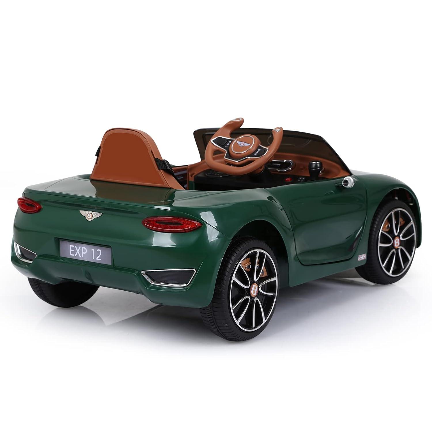Kids Bentley Style GT Coupe EXP12 12V Battery Ride On Car Electric 2.4G Remote Control Green