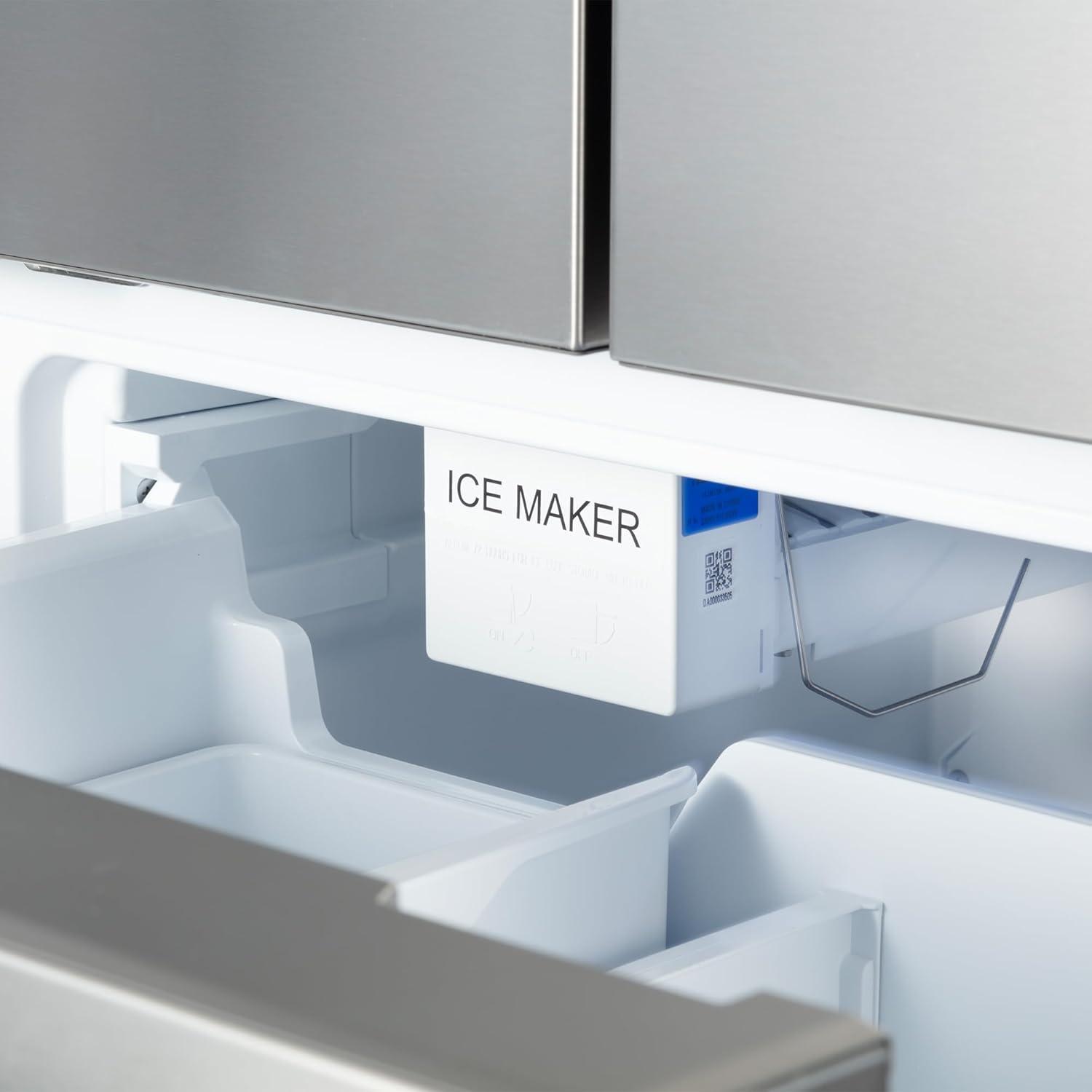 30 in. 17.5 cu. ft. Counter Depth 3-Door French Door Refrigerator with Freezer Drawer in Fingerprint Resistant Stainless Steel