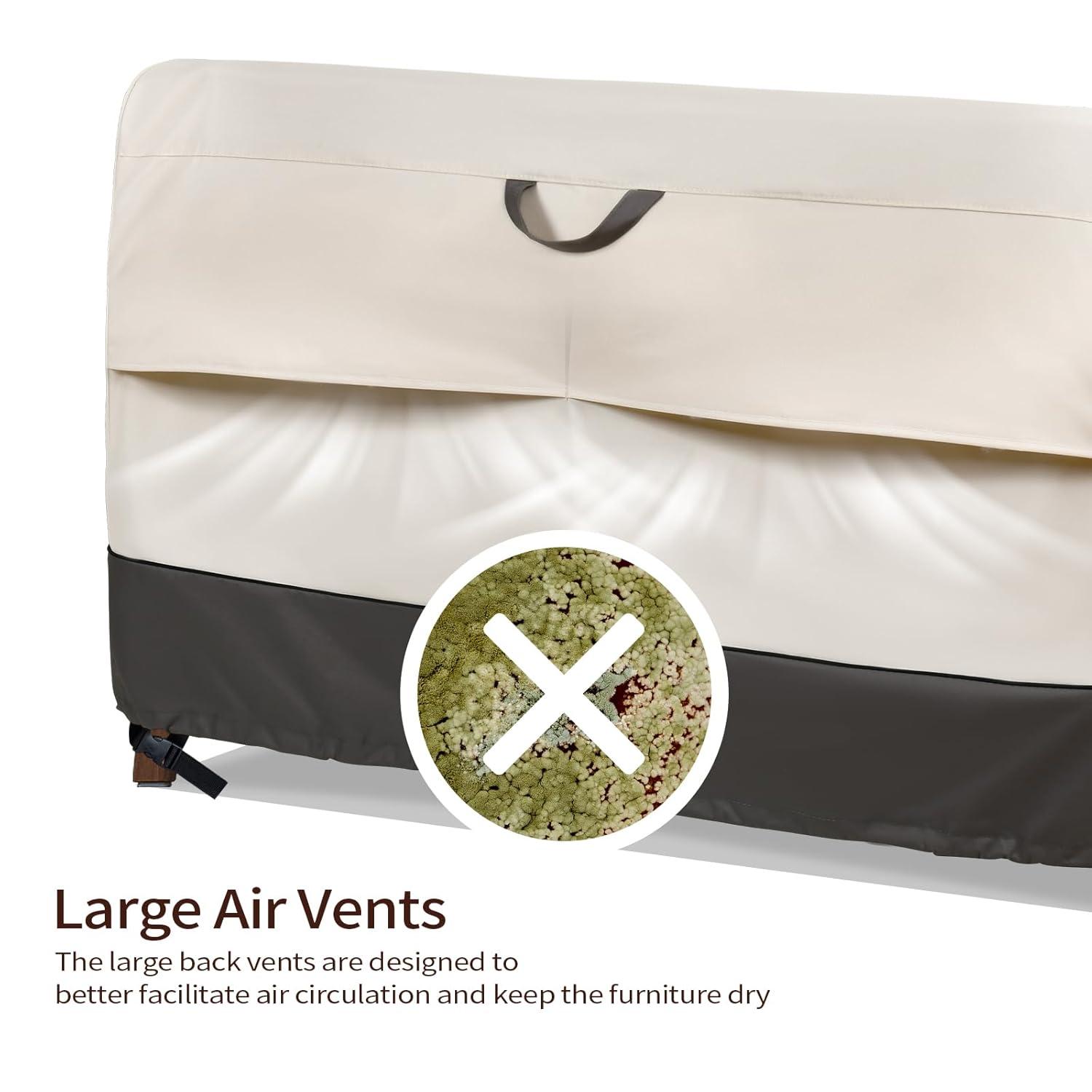 Arlmont & Co. Patio Furniture Covers Waterproof,Outdoor 3-Seater Sofa Cover Fits Up To 79W X 38D X 35H Inches