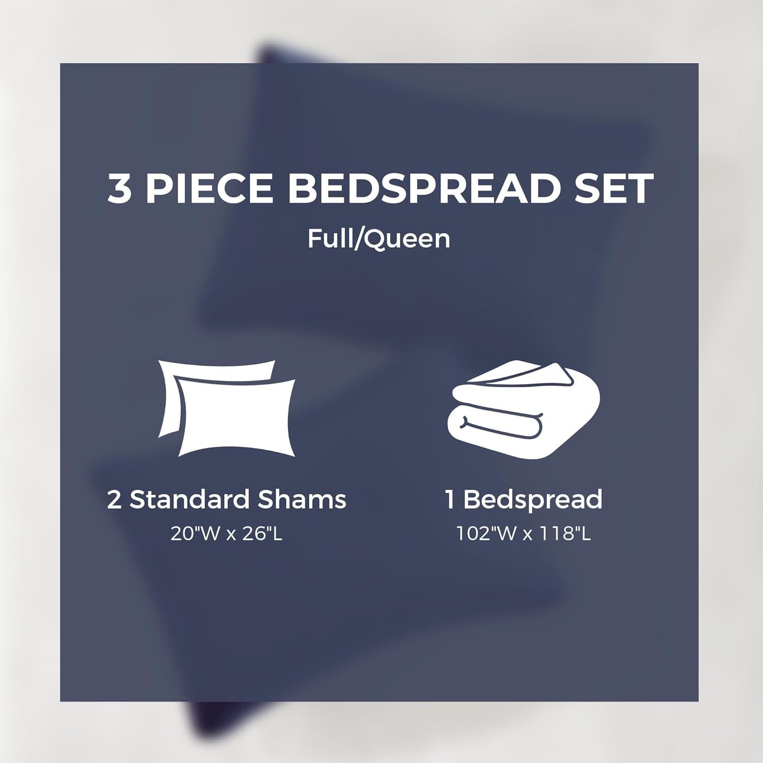 Oakley 3 Piece Reversible Bedspread Set