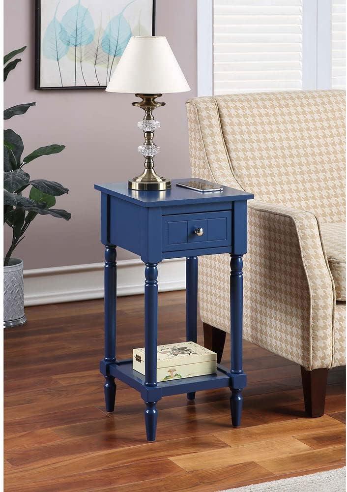 Cobalt Blue French Country Khloe Accent Table with Storage