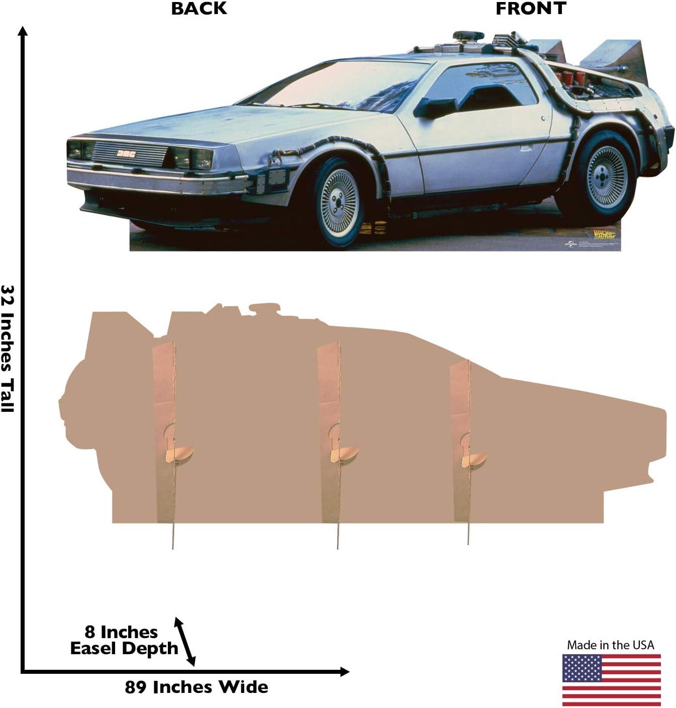 32 x 89 Inch DeLorean Cardboard Cutout from Back to the Future