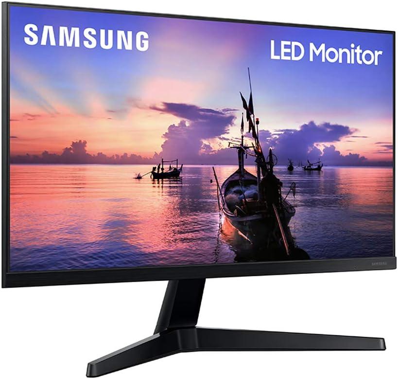 Samsung 24" FHD IPS Computer Monitor, AMD FreeSync,  HDMI & VGA (T350 Series) - Dark Blue/Gray