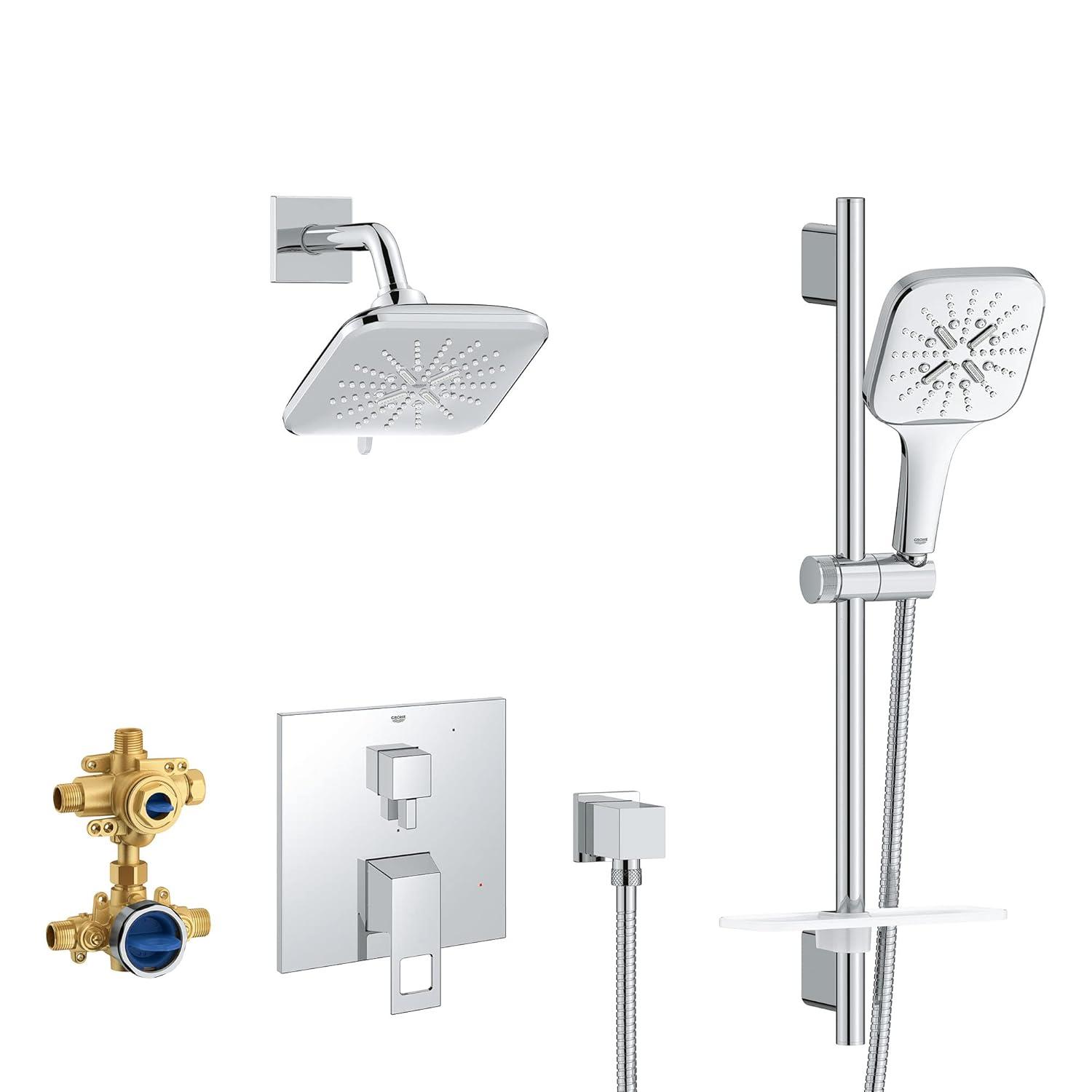 GROHE Eurocube Pressure Balance Rain Shower Set 29433000
