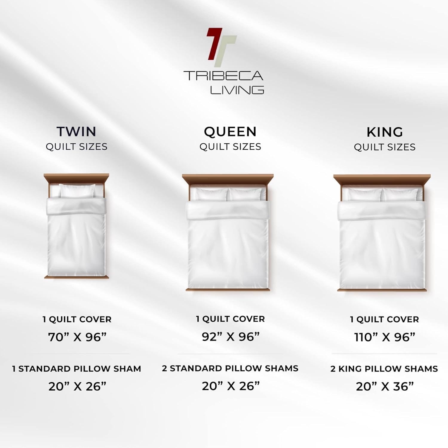 Tribeca Living Microfiber Reversible Glam Quilt Set & Reviews | Wayfair