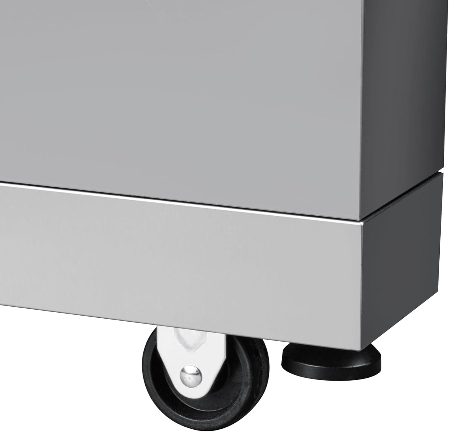 32 in. Outdoor Cabinet Kitchen for Refrigerator in Stainless-Steel (KM-OKS-UCRCAB)