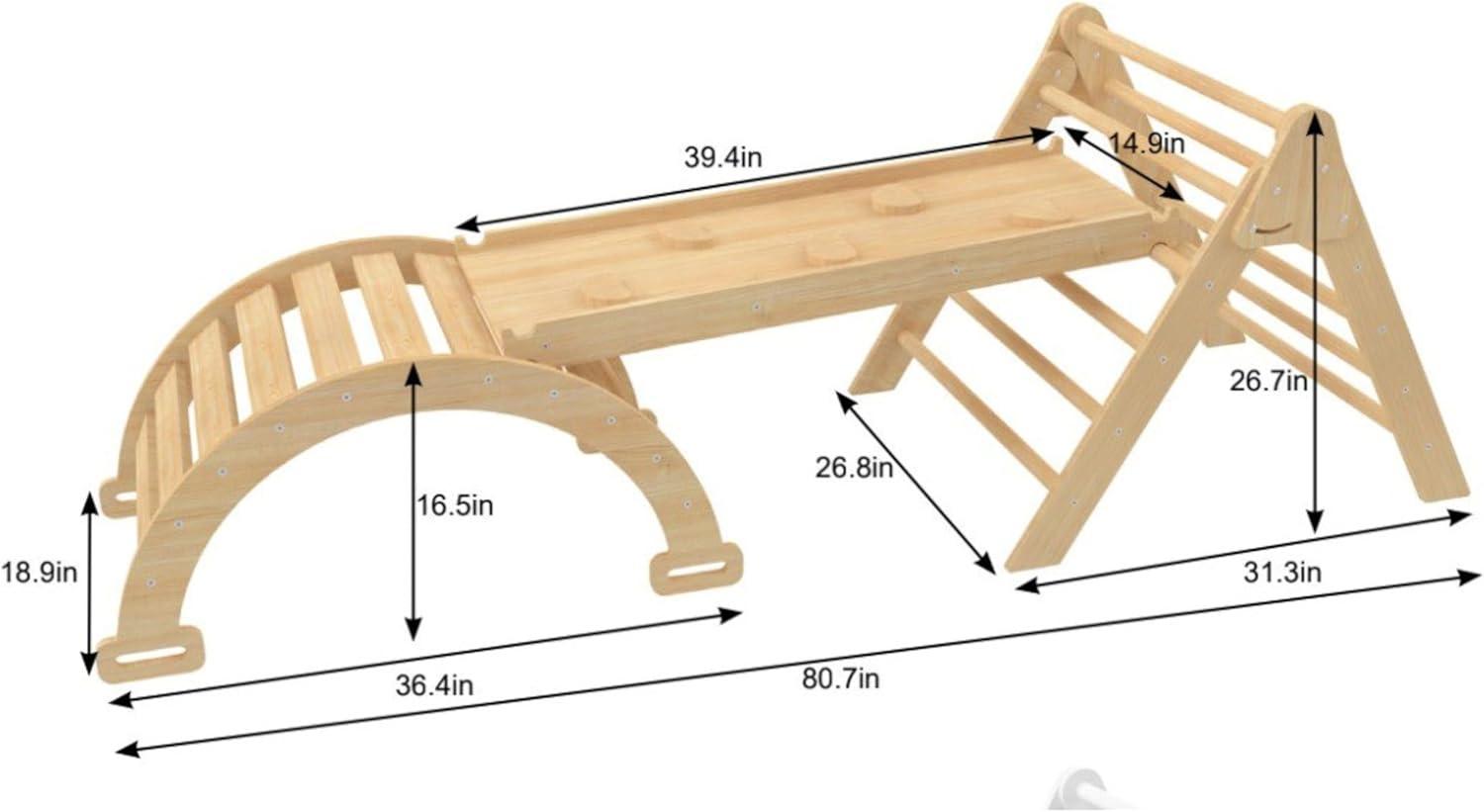 Avenlur 31.92'' W Wood Climber