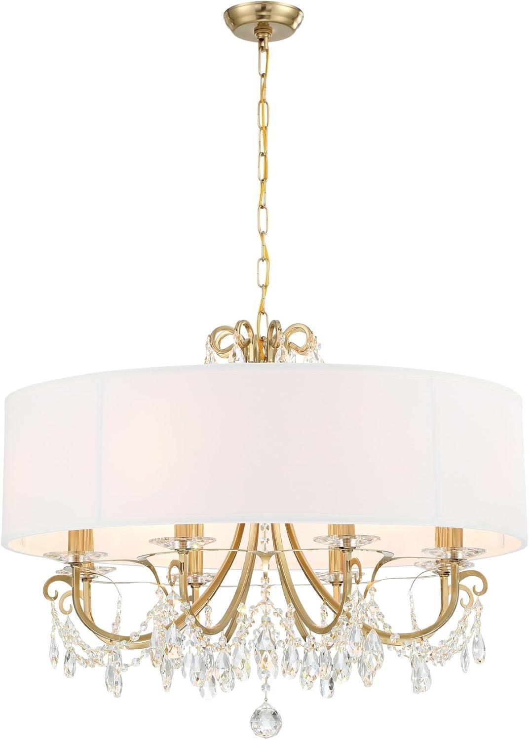 Crystorama Lighting Othello 8 - Light Chandelier in  Vibrant Gold