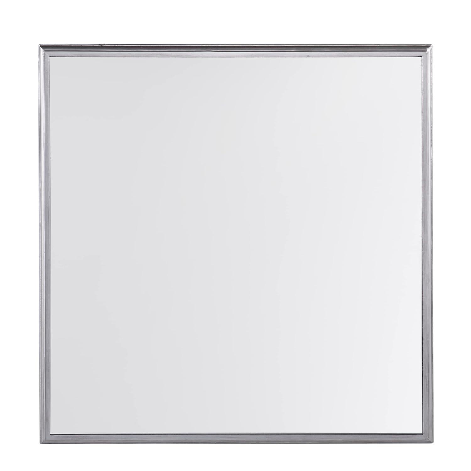 SEI Furniture Wedlyn Square Mirrored Coffee Table, Silver