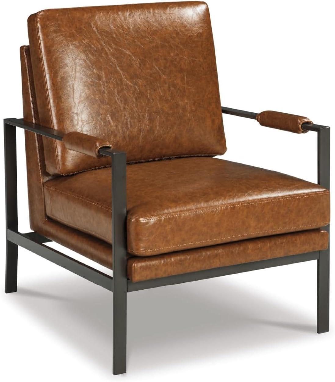 Signature Design by Ashley Contemporary Peacemaker Accent Chair Brown