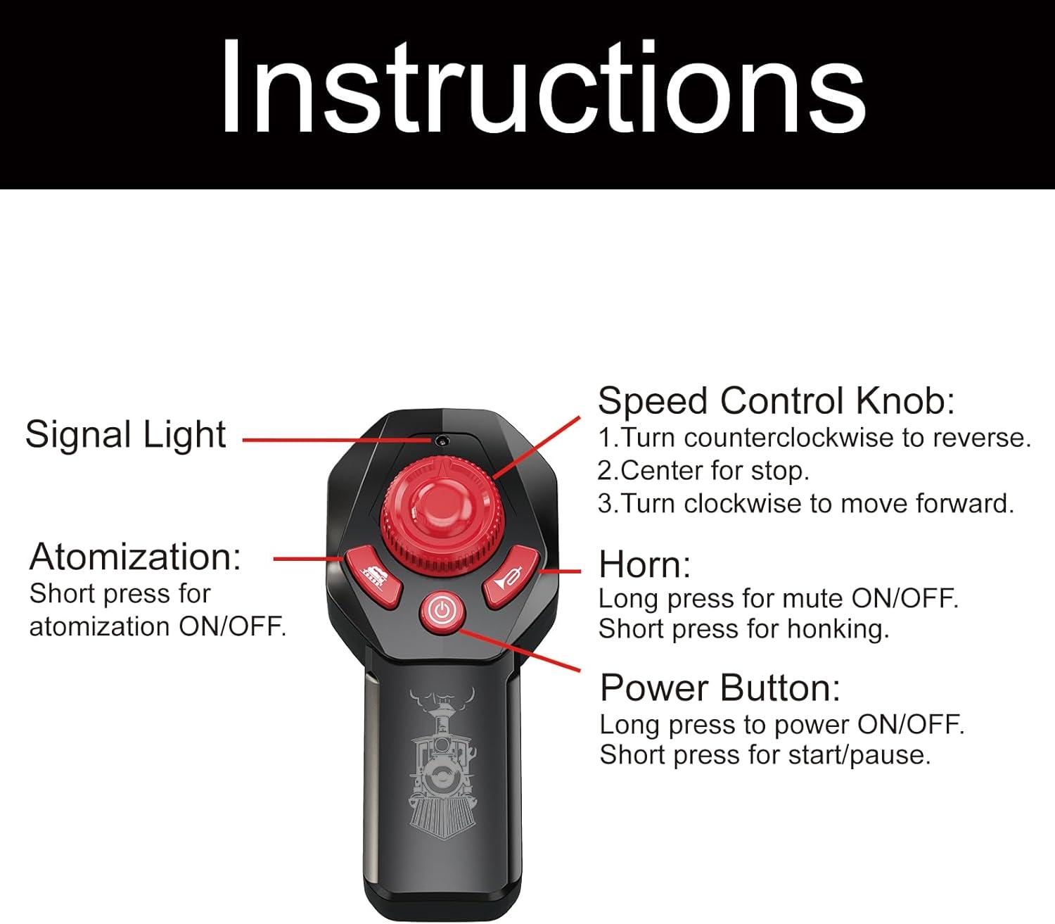 Train Set for Kids Remote Control Christmas Train Toys w/Steam Locomotive,Passenger Carriage & Luxury Tracks, Electric Trains w/Realistic Smoke,Sounds & Lights, Birthday Gift for Boys Girls 3 4 5 6 7