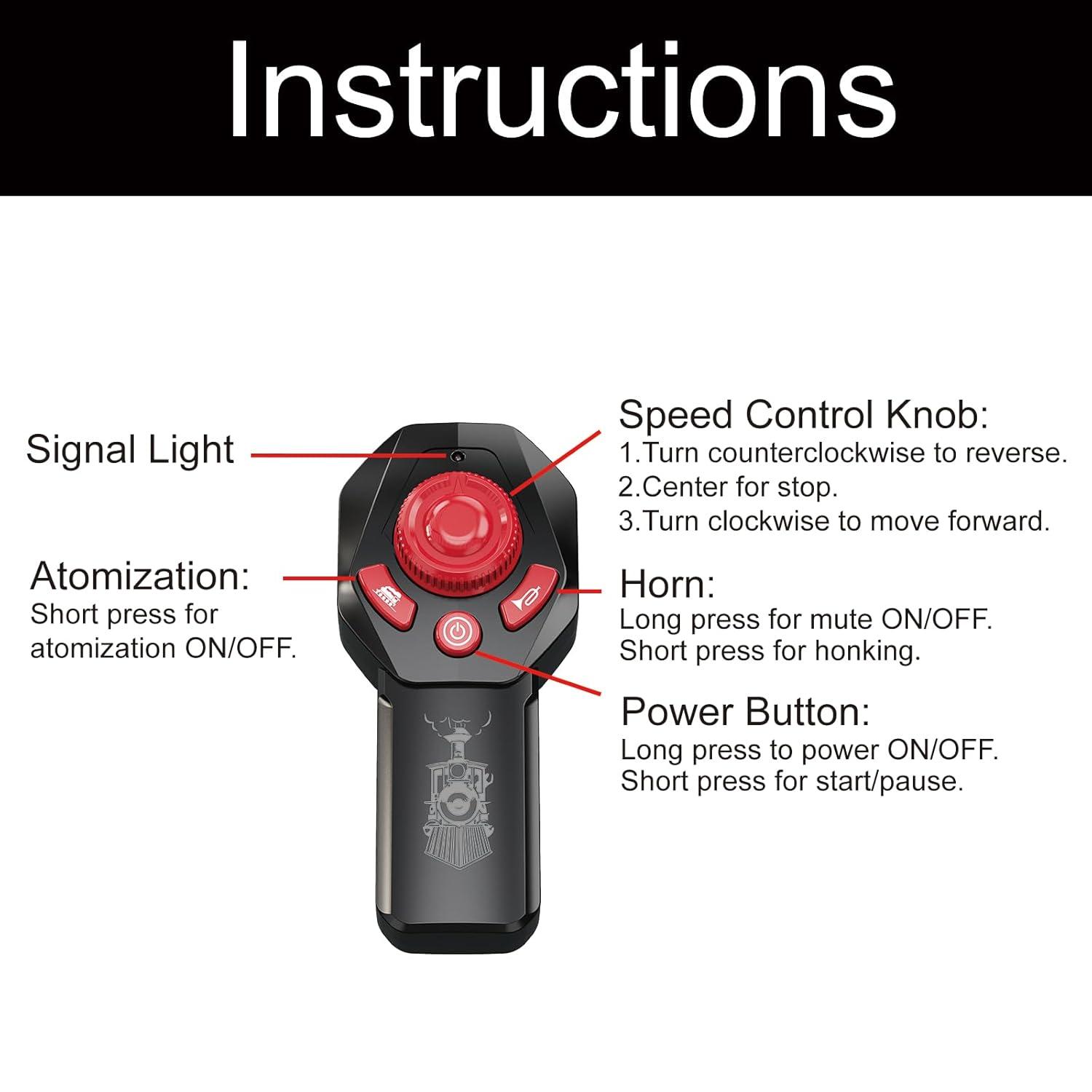 Train Set for Kids Remote Control Christmas Train Toys w/Steam Locomotive,Passenger Carriage & Luxury Tracks, Electric Trains w/Realistic Smoke,Sounds & Lights, Birthday Gift for Boys Girls 3 4 5 6 7