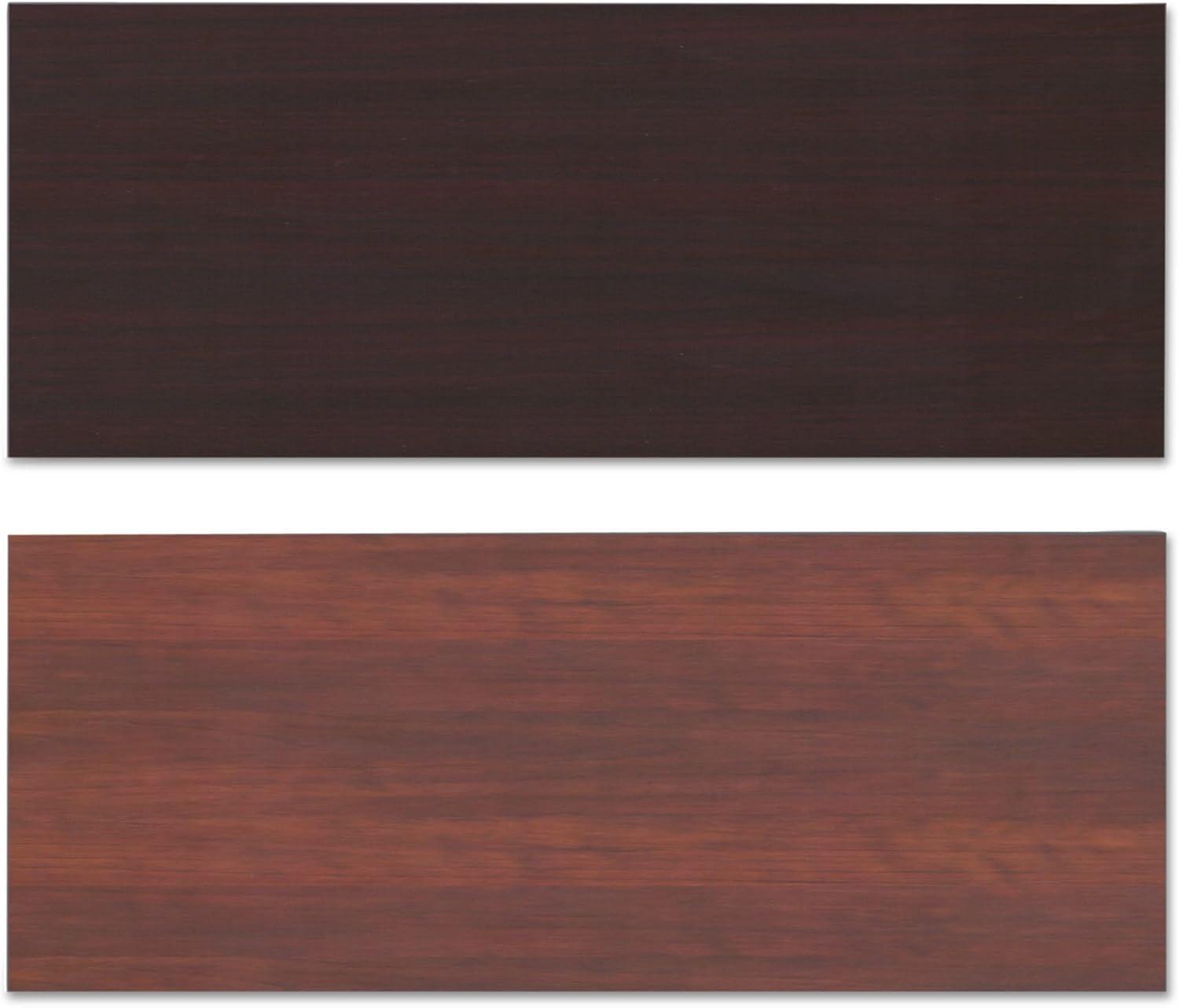 Alera Reversible Laminate Table Top, Rectangular, 59 1/2w X 23 5/8,med Cherry/mahogany