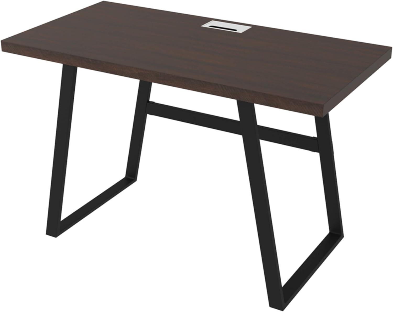 Camiburg 47" Brown and Black Wood Home Office Desk