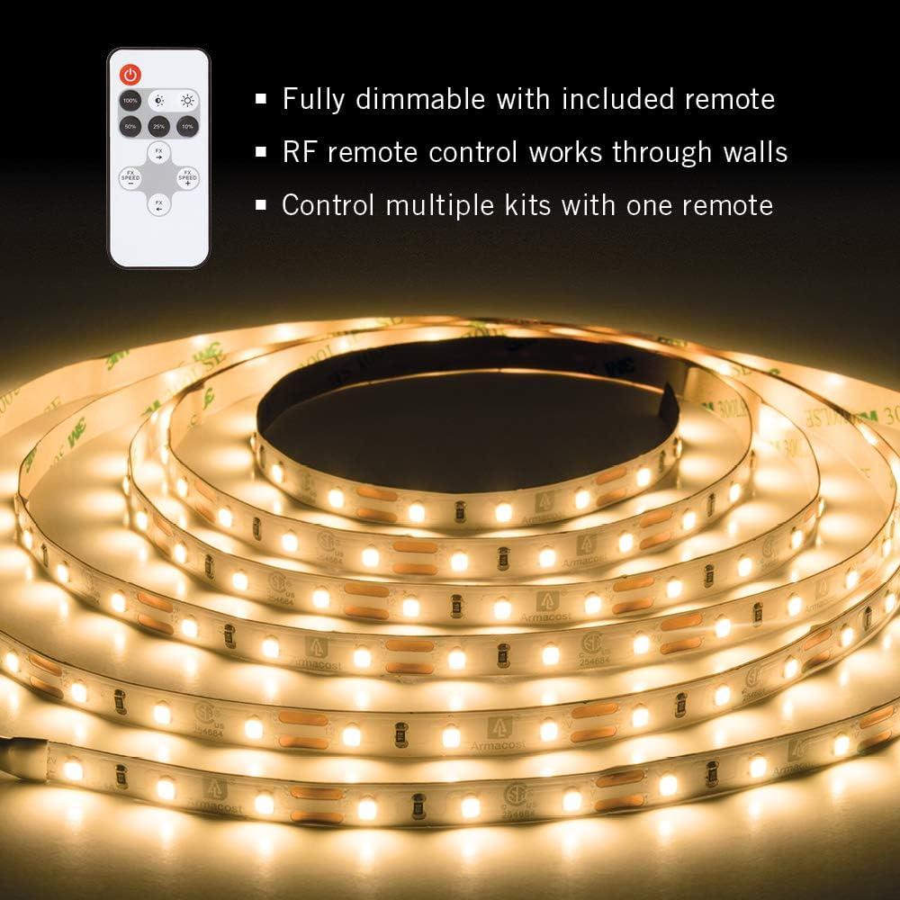 Armacost Warm White LED Tape Light Kit with Remote