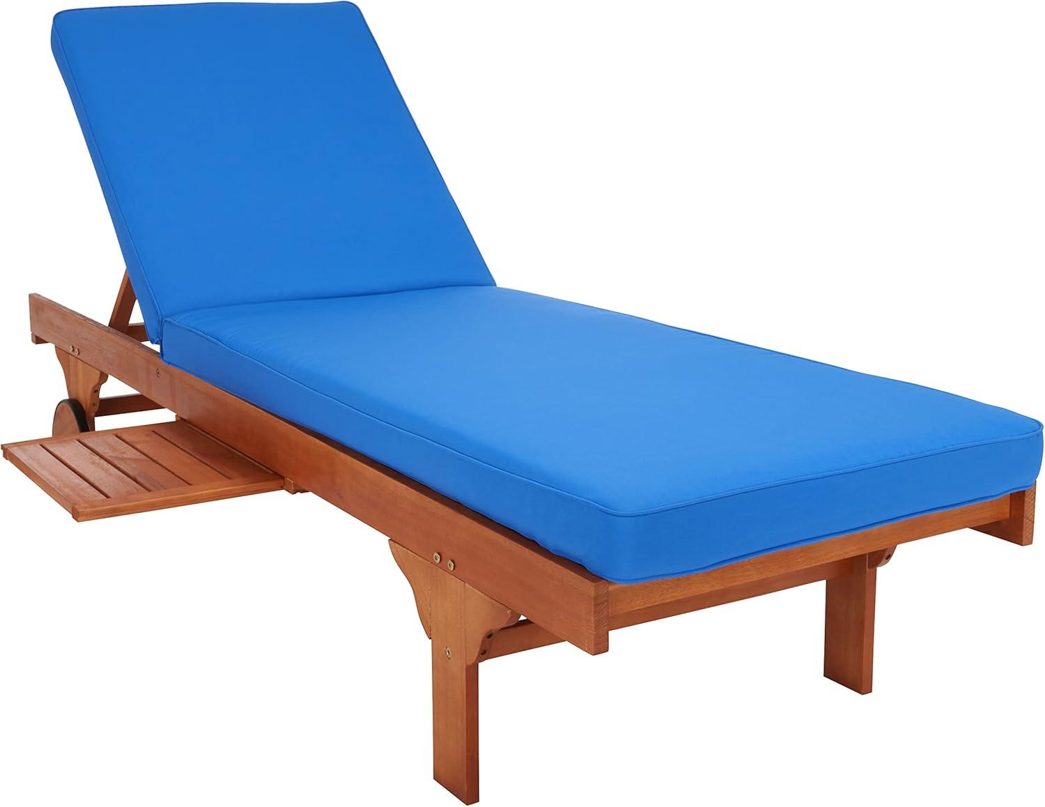 Newport Chaise Lounge Chair With Side Table  - Safavieh