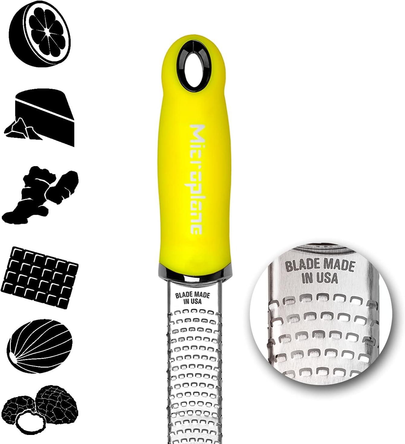 Microplane Premium Classic Zester Grater, Neon Yellow