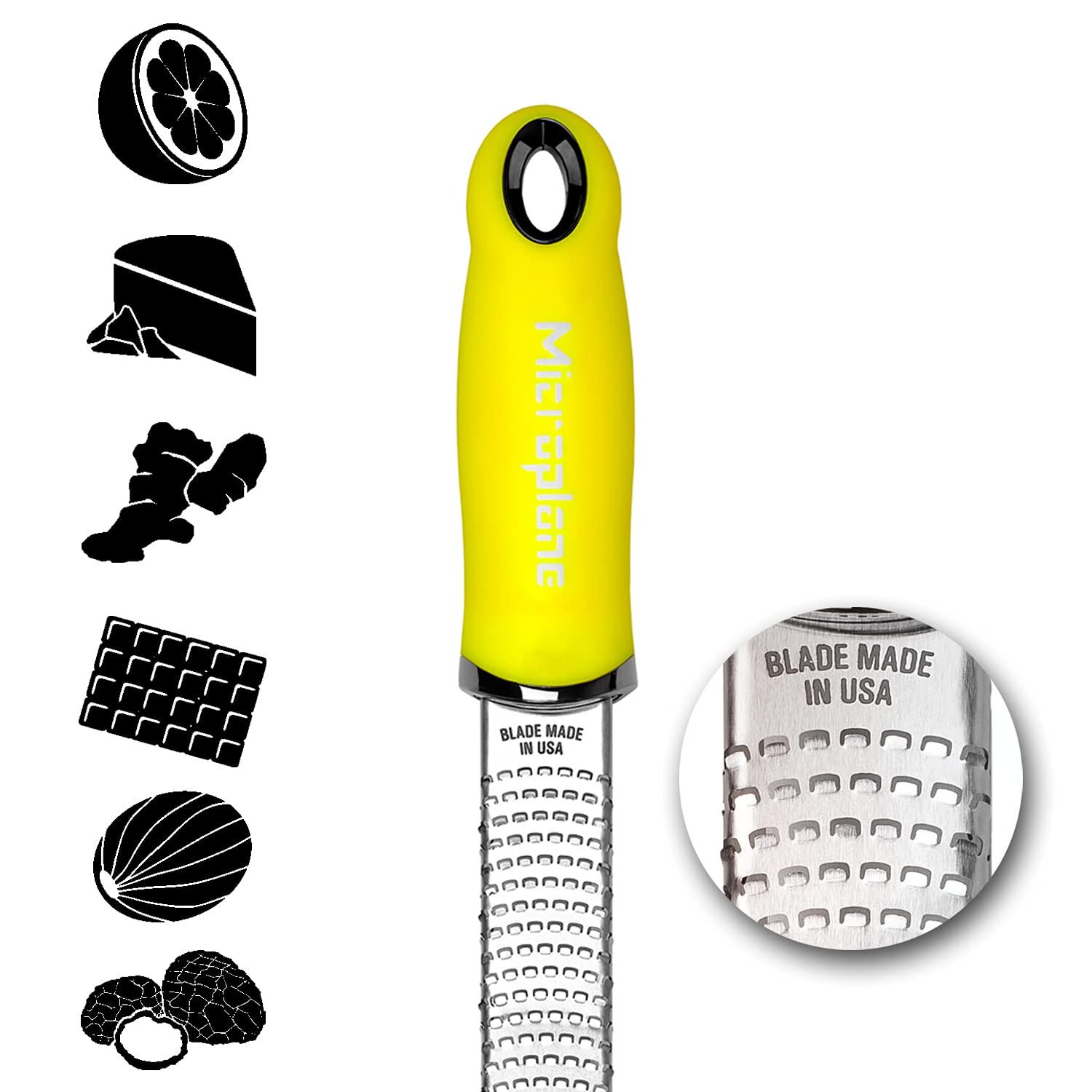 Microplane Premium Classic Zester Grater, Neon Yellow