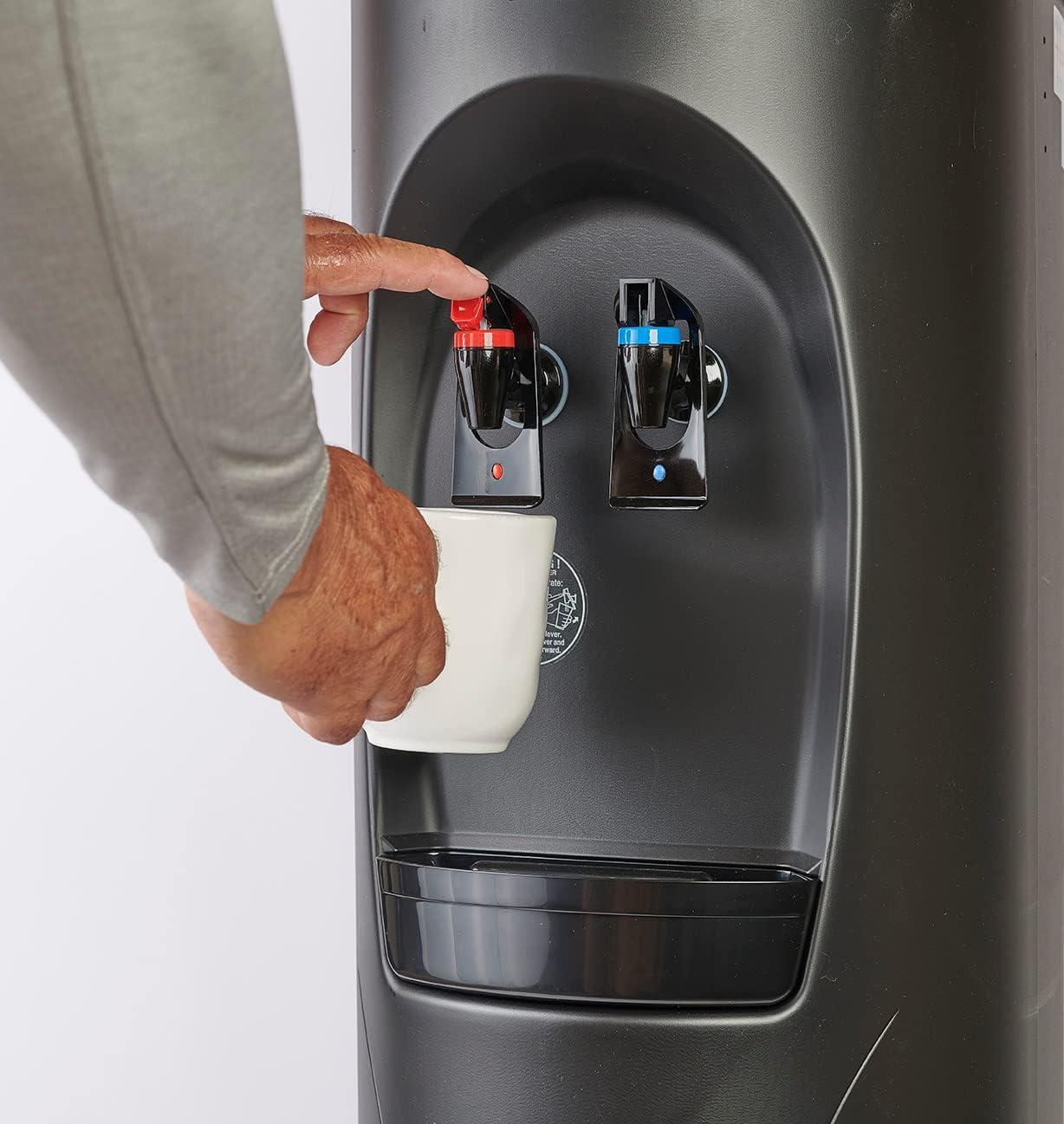 Aquverse Black Bottleless Hot & Cold Water Cooler Dispenser with Filter