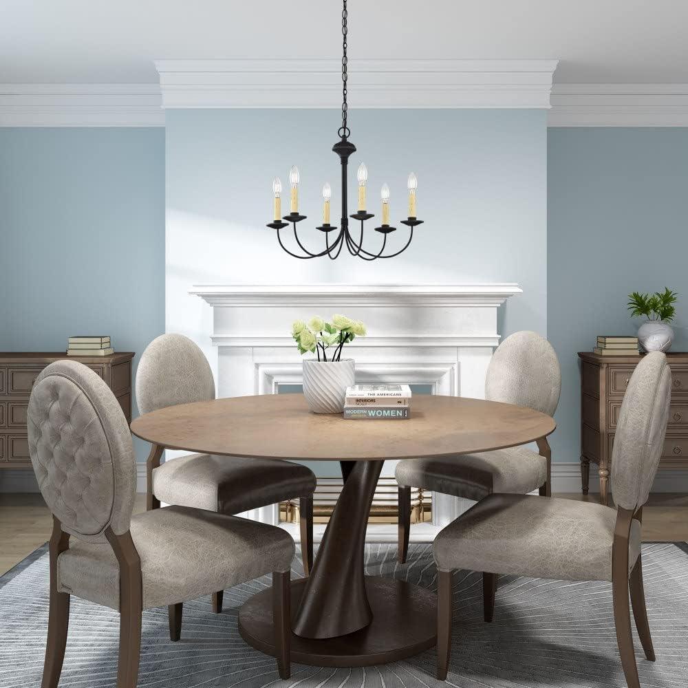 Livex Lighting Heritage 6 - Light Chandelier in  Black