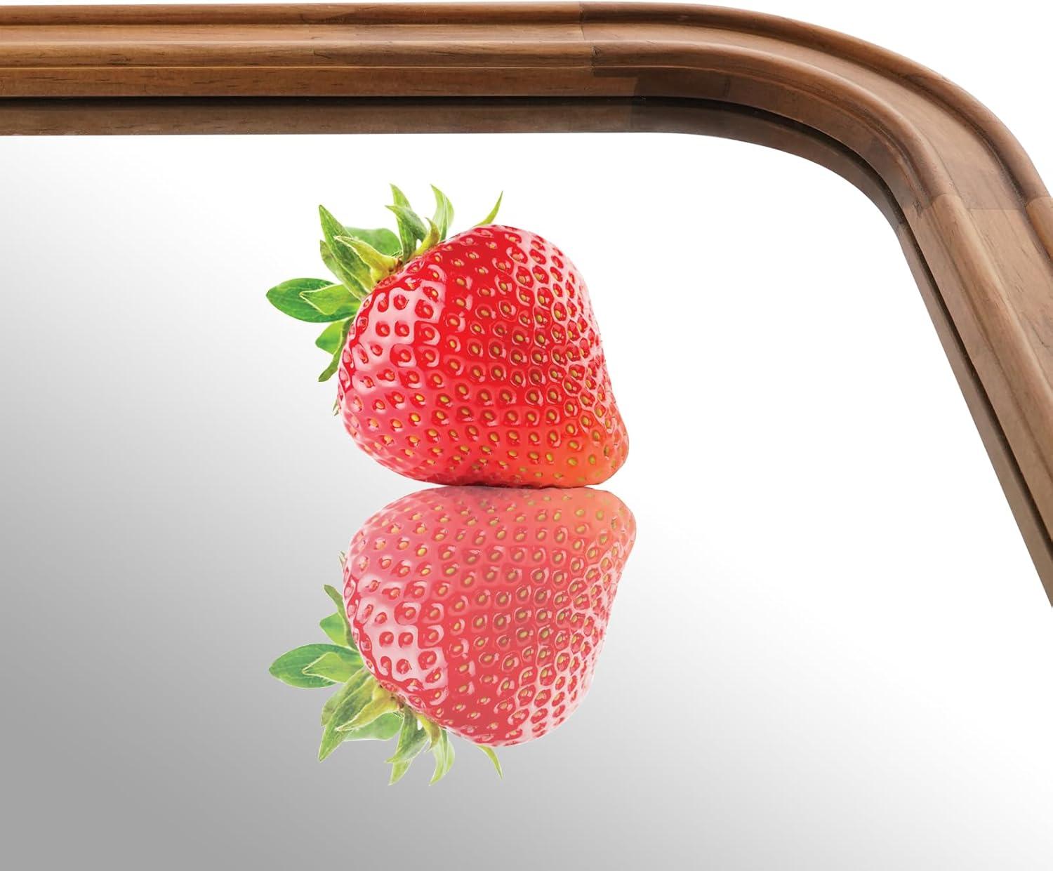 WallBeyond 20"x30" Farm Wall Mirror-C Natural Wood