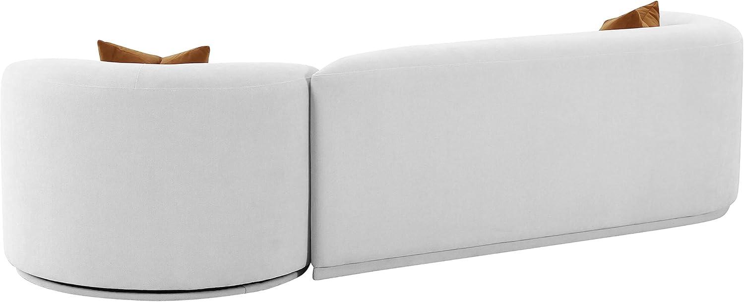 Fickle Boucle 2-Piece Modular RAF Sofa