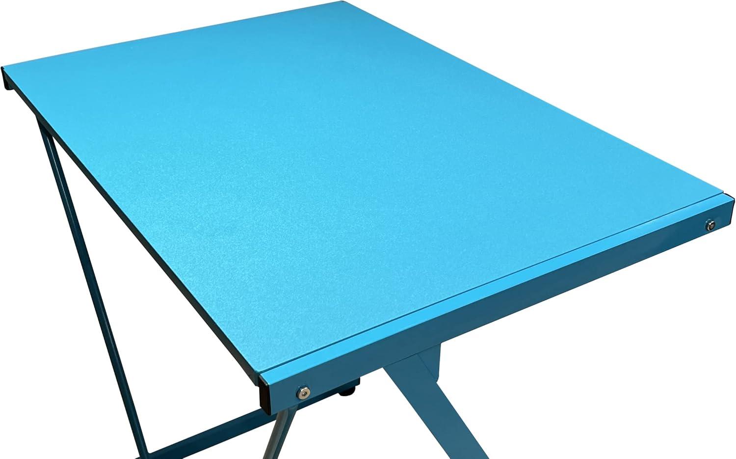 Urban Shop Z-Shaped Student Desk, Blue