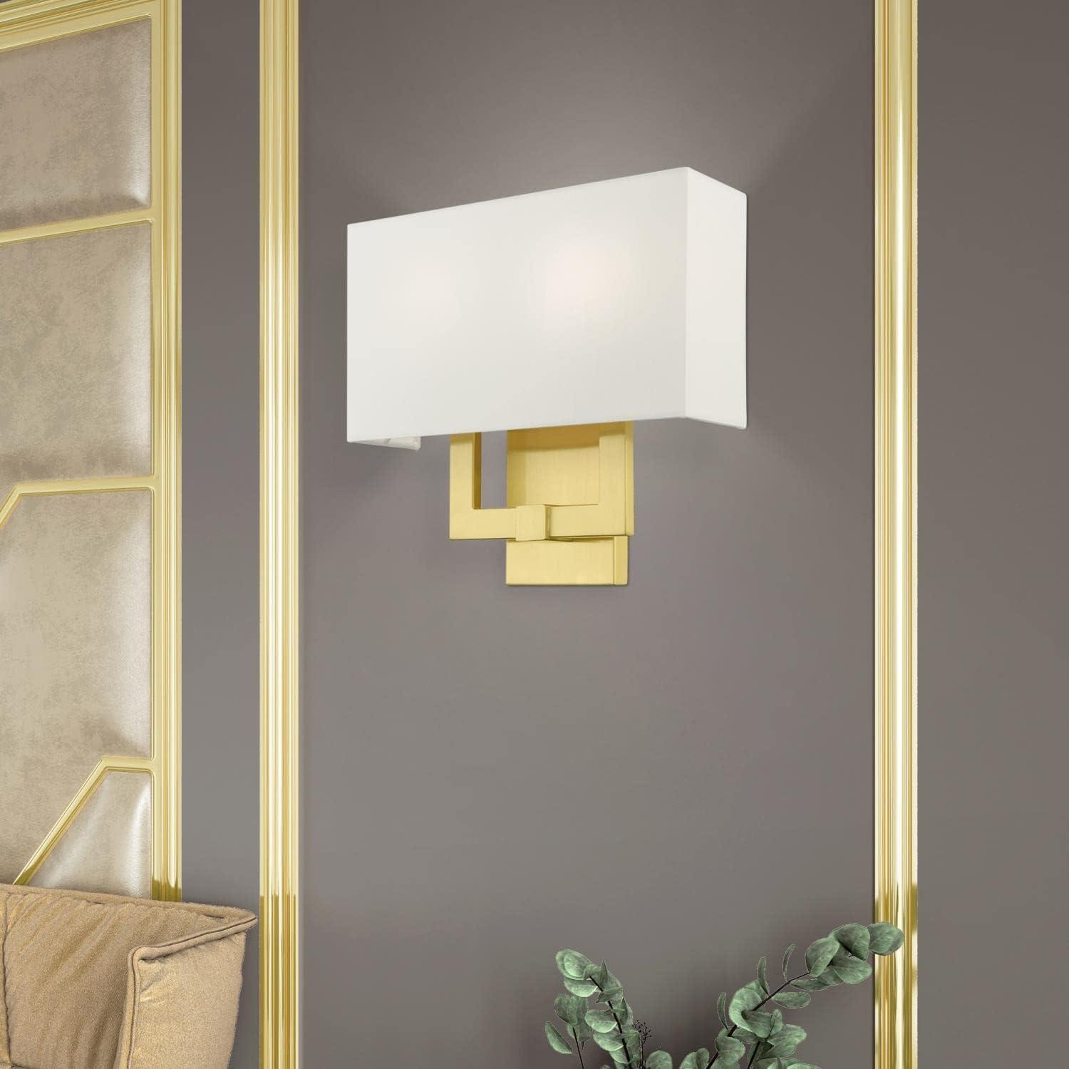 Livex Lighting Meridian 2 - Light Wall Light in  Satin Brass