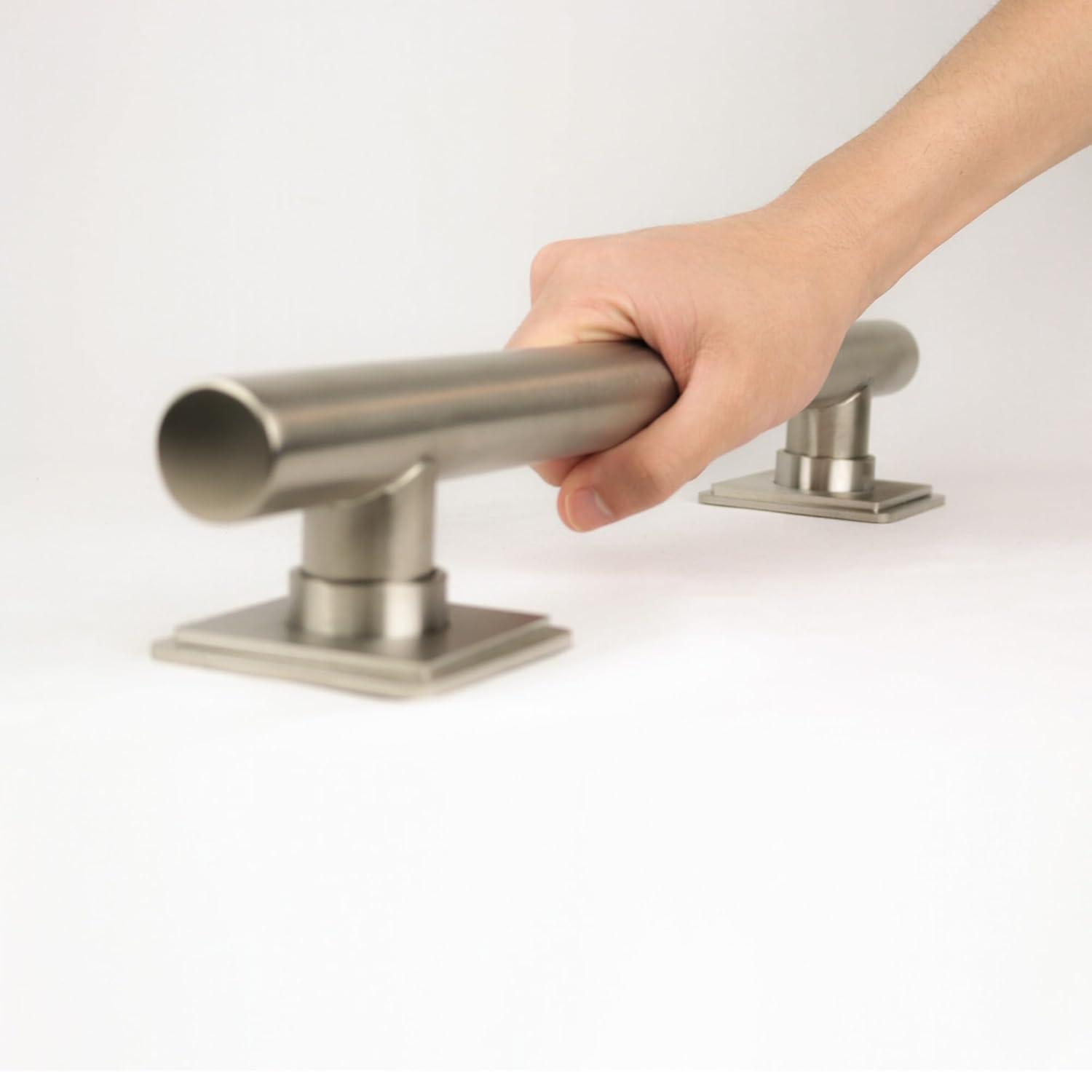 Coronado Modern Grab Bar with Square Flanges