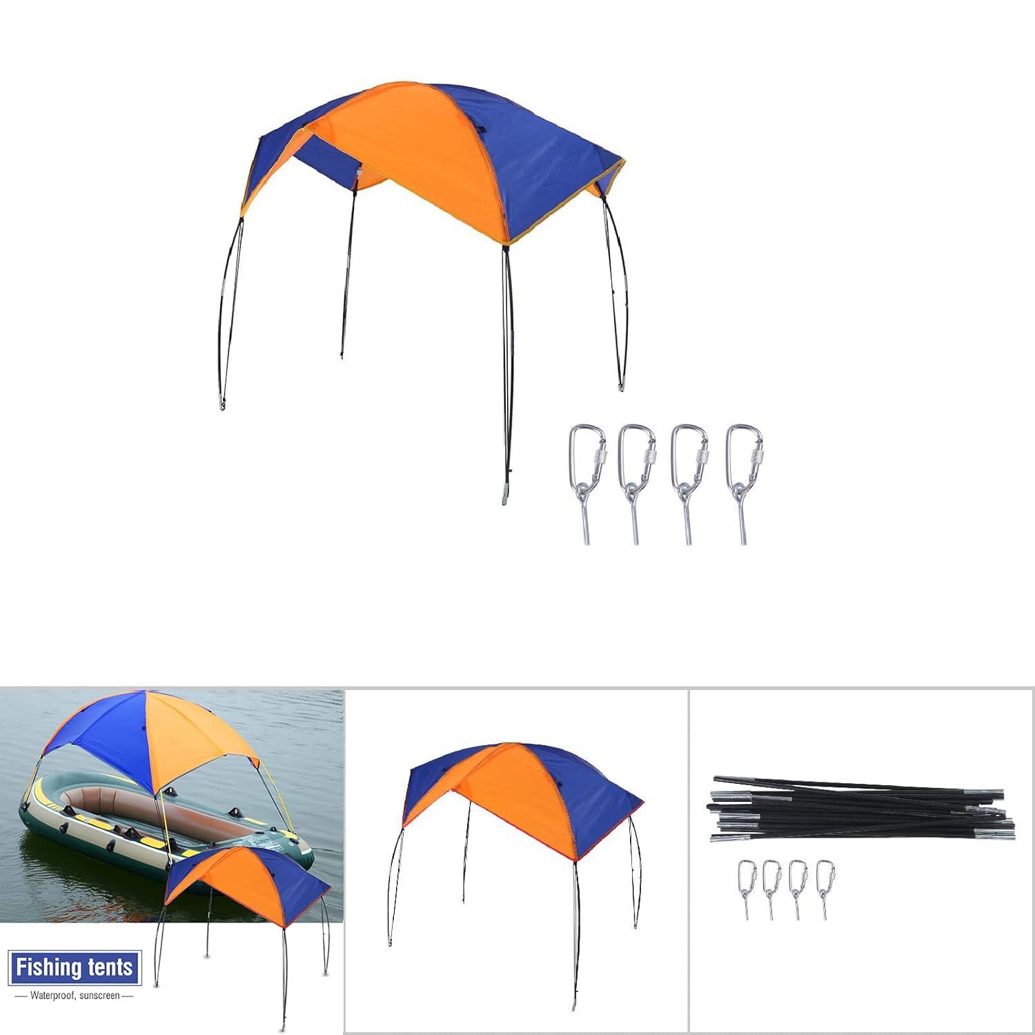 Boat Sun Shelter Sailboat Awning Cover Fishing Tent Sun Shade (4 Persons)