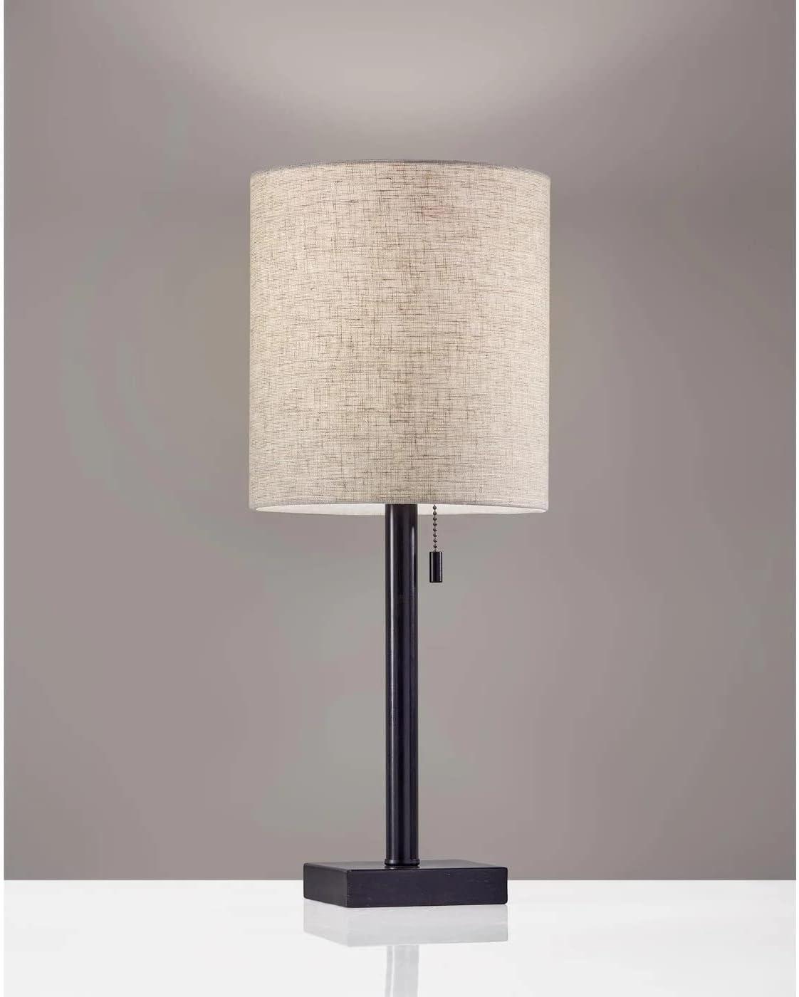 Adesso® Liam Table Lamp, 22"H, Dark Bronze