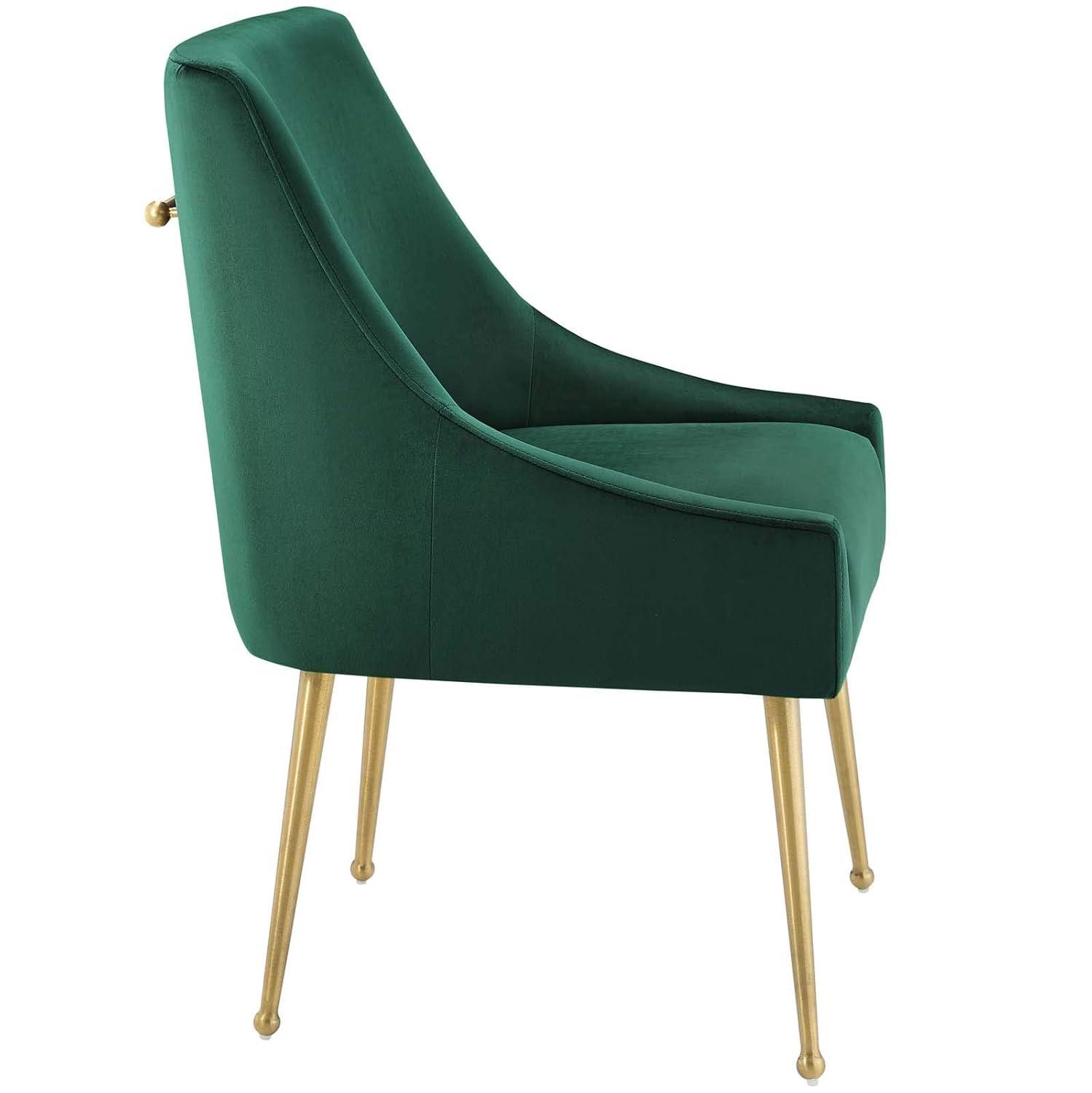 Modway Discern Upholstered Performance Velvet Dining Chair in Green