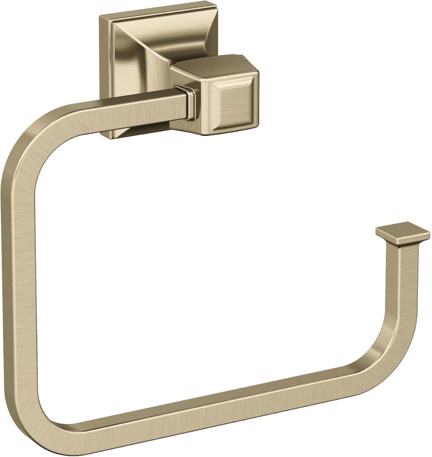 Amerock Mulholland Golden Champagne Open Towel Ring