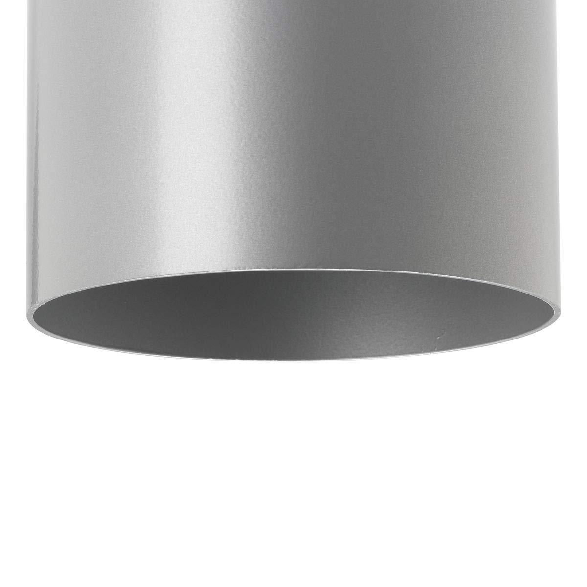 Progress Lighting, Cylinders Collection, 2-Light Wall Light, Metallic Gray, Aluminum, Antique Bronze Shade