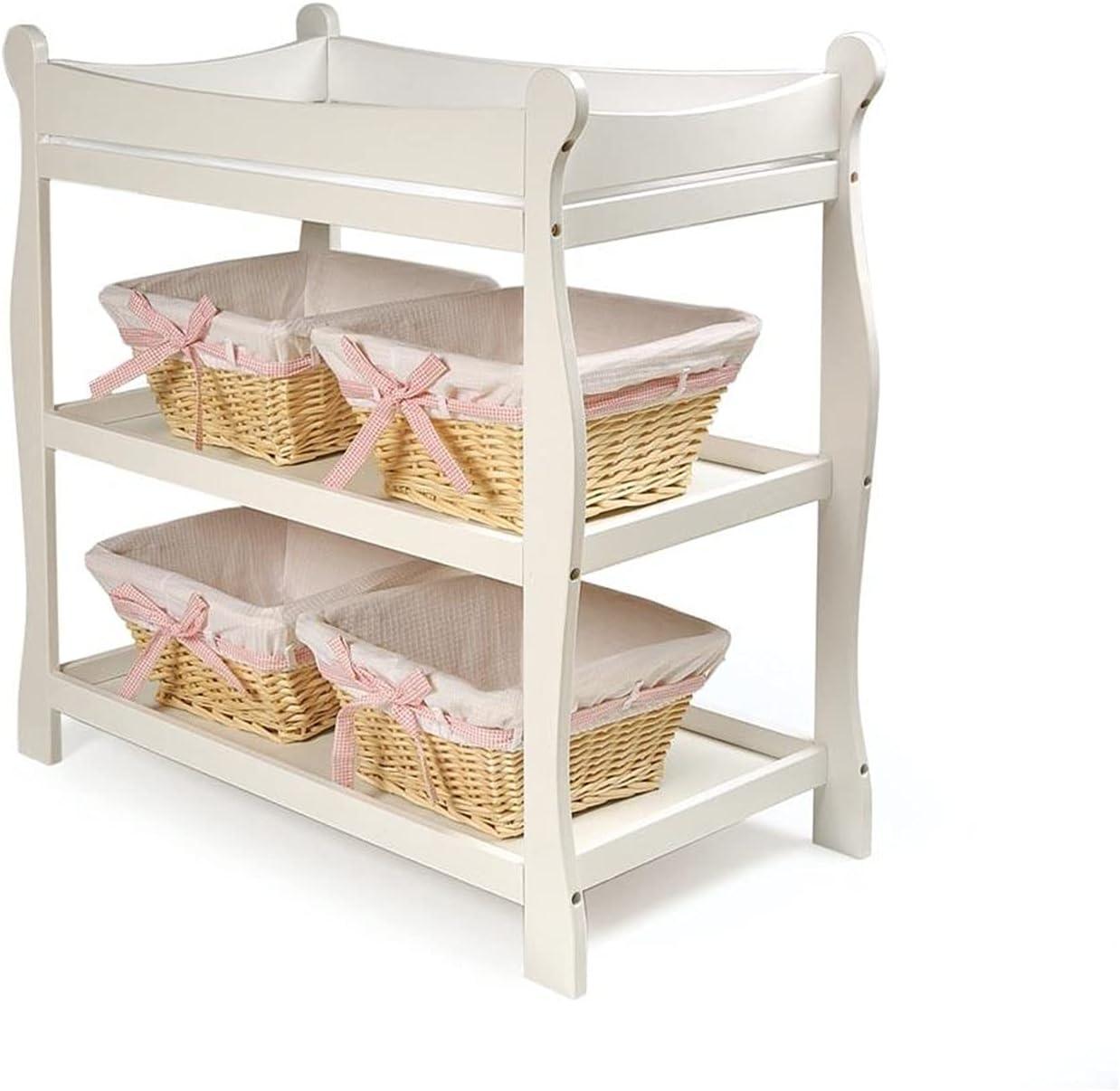 Badger Basket Sleigh Style Changing Table - Black