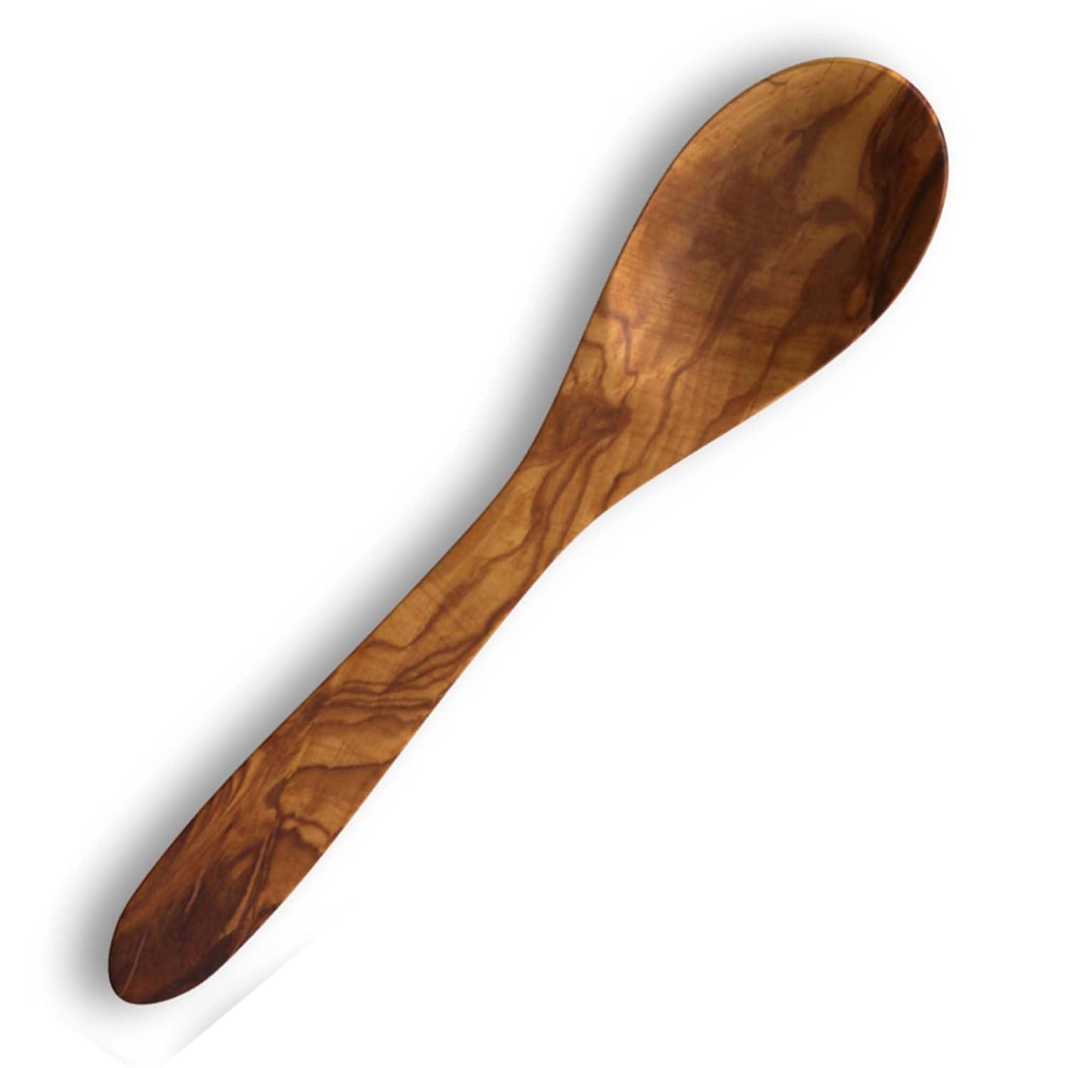 Berard Handcrafted Olive Wood 12 Inch Curved Spatula