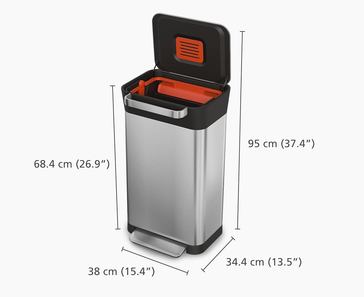 Joseph Joseph Joseph Joseph Titan Trash Compactor with Integrated Odor Control